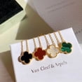 thumbnail image 3 of Collar Con Colgante Van Clover Para Mujer Cadena De Oro De 18 Quilates Joyería, 3 of 4