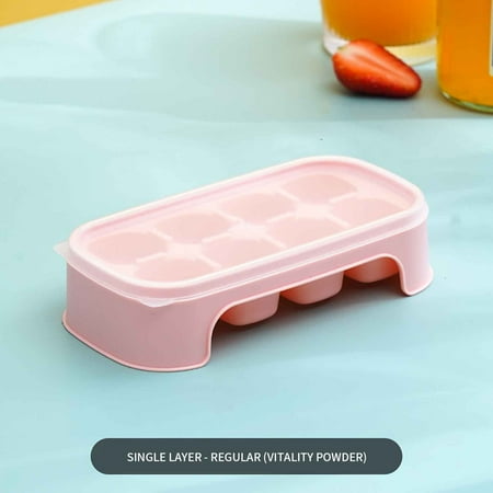 

Ice Cube Mould Homemade Ice Maker Ice Box With Lid Plastic Home Ice Maker Ice Box Summer Homemade Ice Ice Box