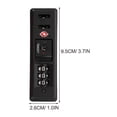 thumbnail image 3 of Portable Tsa Customs Code Lock Pc Luggage Lock Built In Sunk Lock Anti Theft Combination Lock Black, 3 of 3