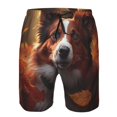 thumbnail image 3 of Salouo Cute Maple Leaf Puppy Pattern Swim Trunks for Men,Men's Hawaiian Bathing Suit Swimsuits Quick Dry Swimming Board Shorts Beach Shorts with Pockets-X-Large, 3 of 6