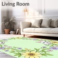 thumbnail image 2 of ODIKA 8' x 10' Machine Washable Non-Slip Area Rug, Floral sunflower High Traffic Rug, Yellow, 635953, 2 of 7