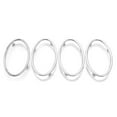 thumbnail image 3 of Car Air Conditioning Trim Outlet Decoration Sticker for Ford Focus 2 Mk2 4Pcs Silver, 3 of 9