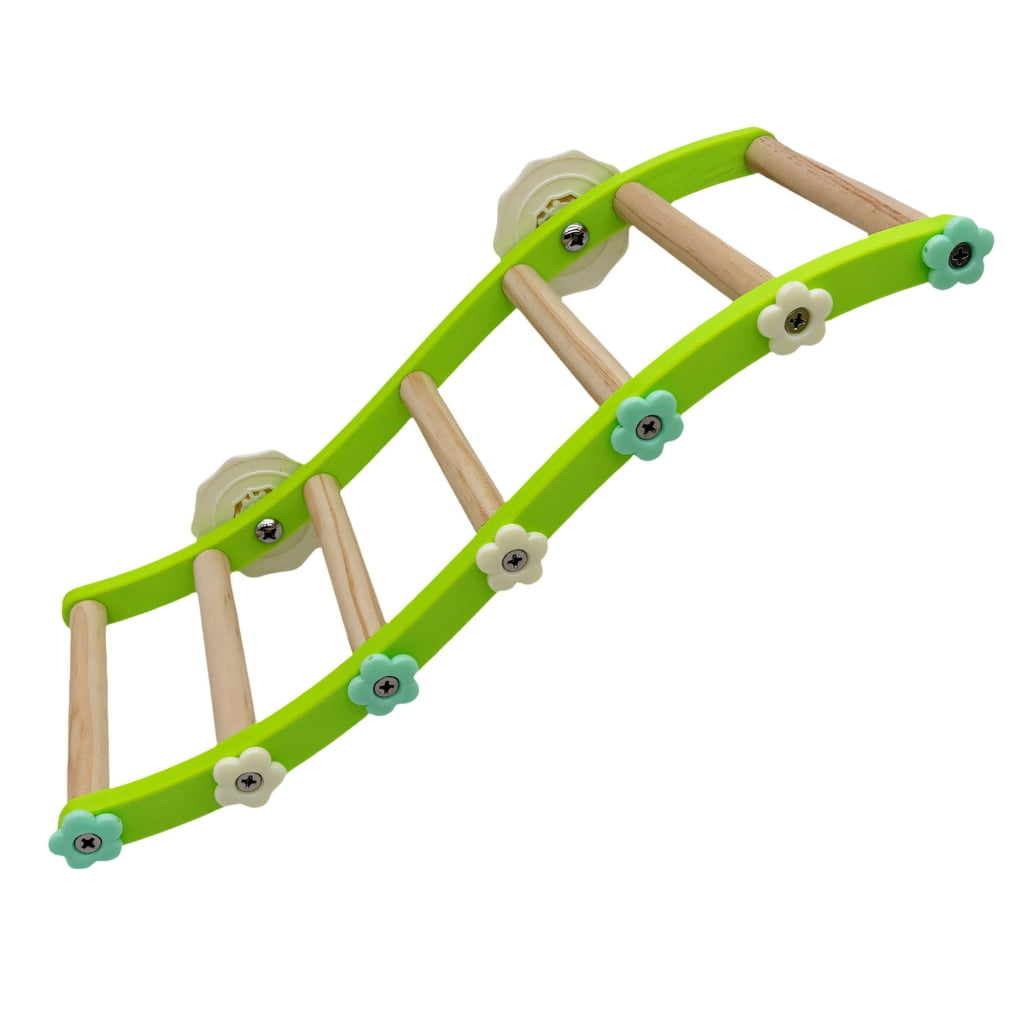 lanema Colorful Wooden Bird Playgrounds With Swing Ladder And Training Perches