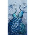 thumbnail image 1 of 5D bricolaje completo taladro cuadrado diamante pintura pavo real Cruz puntada mosaico Kit Tmvgtek decoración de arte en el hogar, 1 of 8