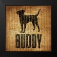 thumbnail image 2 of Grey, Jace 20x20 Black Modern Framed Museum Art Print Titled - Buddy, 2 of 5