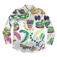 thumbnail image 4 of Satin Blouses for Women Button Down Shirts Long Sleeve Tops, 4 of 4