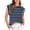 Navy Blue, variant on YUEVORA Striped Sleeveless Tops for Women, Crew Neck Cap Sleeve Tops for Women, Casual Loose Fit Summer Tops, Basic Classic Striped Daily Office Wear T Shirts for Women