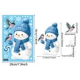 thumbnail image 2 of Static Cling Window Stickers Candy Snowflakes Snowman Christmas Party Decorations Festive Decoration, 2 of 6