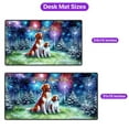 thumbnail image 5 of Happy New Year Brittany Spaniel Family Cheer Winter Midnight Firework Desk Mat Full Keyboard Mouse Pad Brittany Dog Lover Gifts Idea Large Mousepad - 02025, 5 of 5