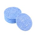 thumbnail image 1 of Unique Bargains Soldering Sponge 55x55x11mm for Iron Tips Cleaner, Round Blue 10pcs, 1 of 3