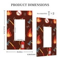 thumbnail image 5 of Kll Fire Extinguisher Wall Plate,Gloss Finish,Standard Size 1 - 5" X 3", Polycarbonate Thermoplastic,Electric Receptacle Plug Covers, 5 of 8
