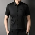 thumbnail image 4 of Men's Seamless Casual Auspicious Cloud Printed Short Sleeved Shirt, 4 of 6
