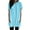 Y222 Blue, variant on Ladies Tees Hooded Neck Short Sleeve Solid Color Pocket Long Blouse Spring Summer Comfortable Casual Womens Shirts Size M Green