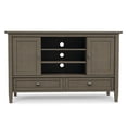 thumbnail image 2 of Simpli Home Warm Shaker 47 inch Wide Solid Wood TV Stand in Farmhouse Grey For TVs up to 50 inches, 2 of 11