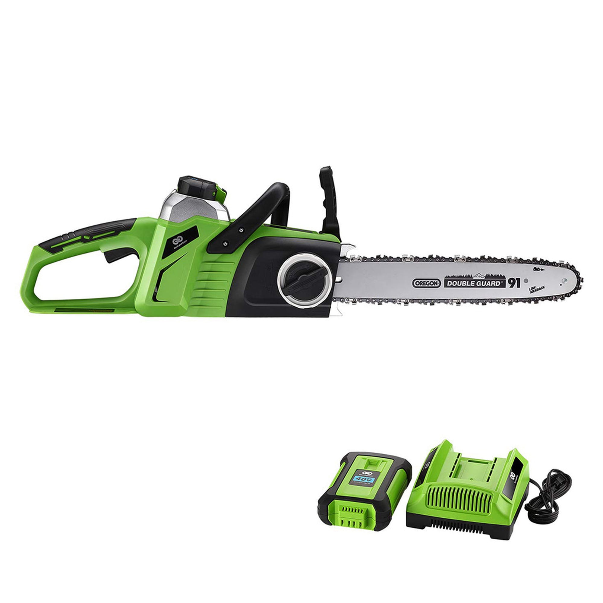 14 in Rechargeable Chain Saw with Kickback Brake Logging Saw