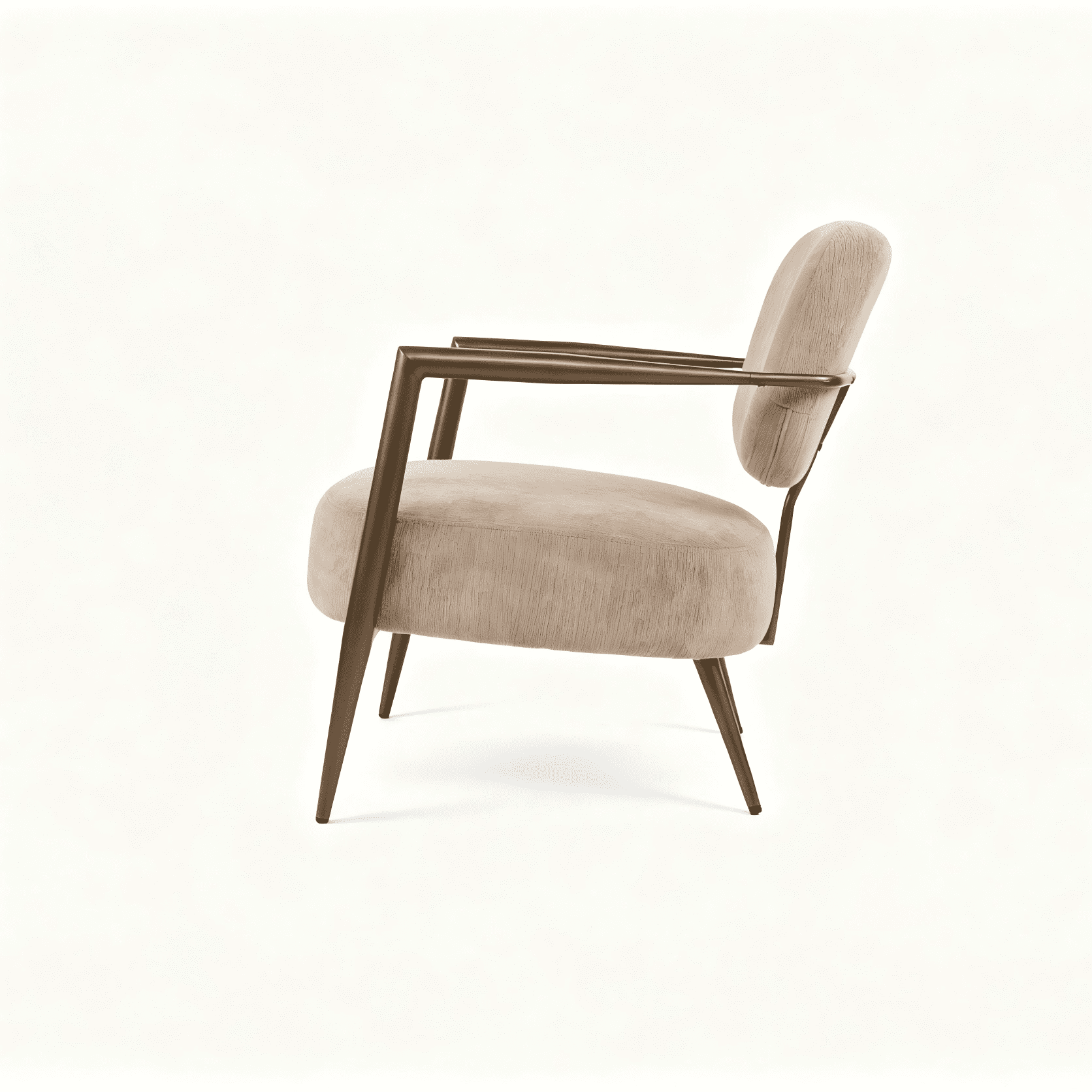 Mid-Century Modern Accent Armchair 26x22x29.5 Inch Leather-Like Upholstery 350 lbs Capacity for Living Room Reading