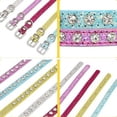 thumbnail image 3 of Collier Chat, 2 Pièces en Tissu Pailleté Collier Chat avec Diamants, Collier Chiot Réglable, Collier Pailleté pour Chiens et Chats, 3 of 5