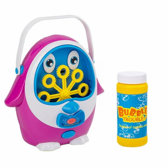 Outdoor AutomaticElectric Little Penguin Bubble Machine Portable One Click Start Bubble Machine Children's Toy With Bubble Water 100ml