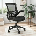thumbnail image 2 of Techni Mobili Stylish Mid-Back Mesh Office Chair with Adjustable Arms, Black RTA-8070-BK, 2 of 10
