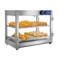 ZIHUI 2-Tier Food Warmer 110V Portable Restaurant Heated Cabinet ...