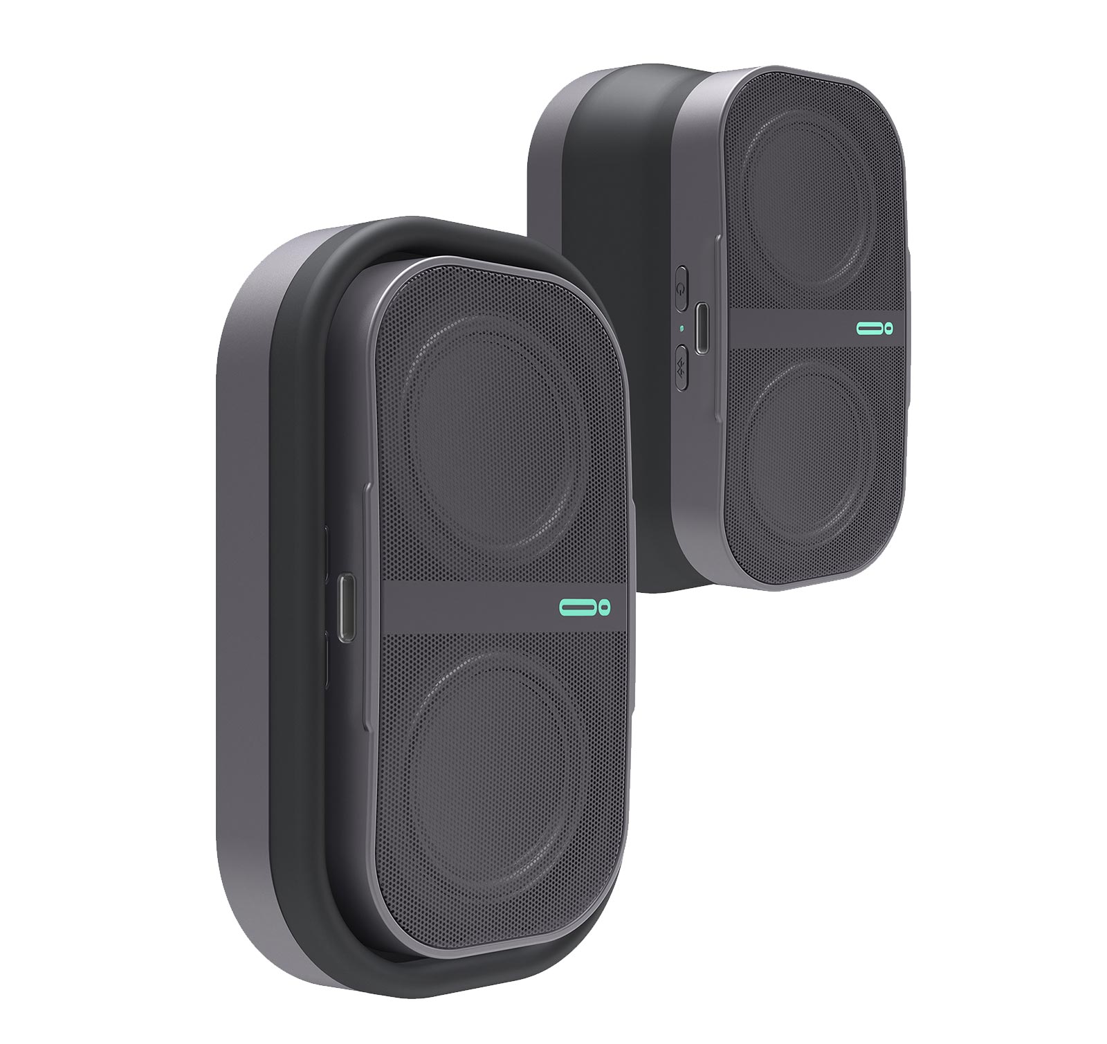 POW Mo Graphite Expandable Wireless Speaker Pair