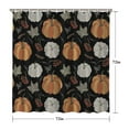 thumbnail image 5 of Thanksgiving Autumn Fall Maple Leaves Pumpkin Harvest Shower Curtains,Reusable Bathtub Curtains with Hooks Vintage Polyester Fabric Curtains for Bathroom Bathtub Autumn Holiday, 5 of 5