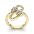 thumbnail image 3 of Natural 0.5ct Round Cut Diamond Ladies Flower Personalized Anniversary Wedding Band Solid 10K Rose, White or Yellow Gold JK I1, 3 of 3