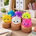 thumbnail image 4 of Dumpling Squishy Cat Ear Bun Slow Rising Toys, Glitter Filled Sensory Squeeze Fidget Toys Adult Desk Stress Relief, 4 of 6