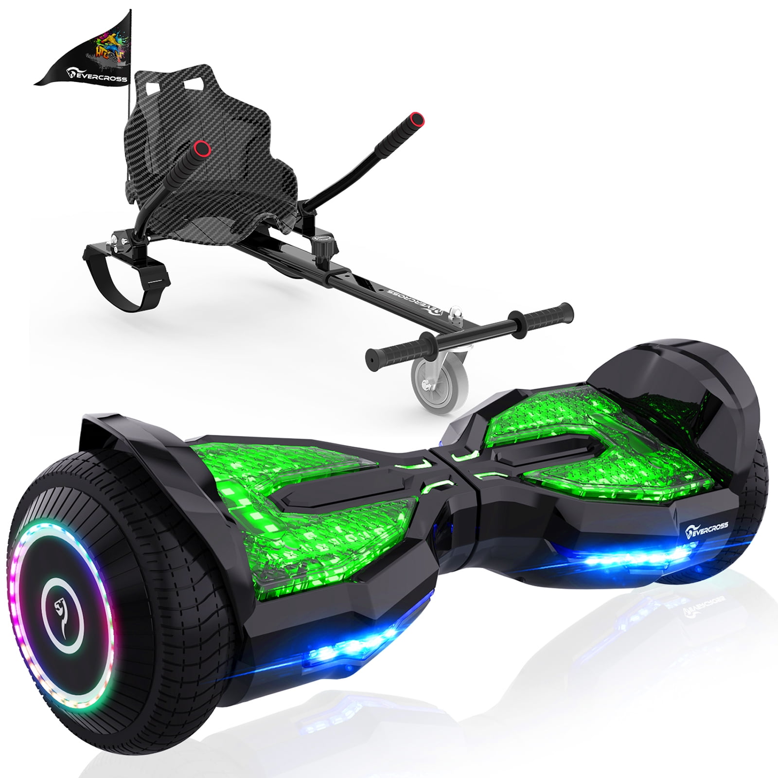 EVERCROSS Hoverboard 6.5 Hover Board with Seat Attachment Self Balancing Scooter with APP Bluetooth Speaker Hoverboards Suit for Kids Adults in Croatia at HRK 5100 Rating 5