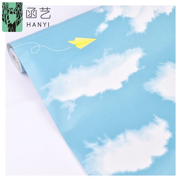 Rollos de papel de pared de dibujos animados para guardería, habitación de niños y bebés, papel tapiz para niños