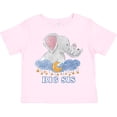 thumbnail image 3 of Inktastic Big Sis Cute Elephants with Moon and Stars Girls Toddler T-Shirt, 3 of 5