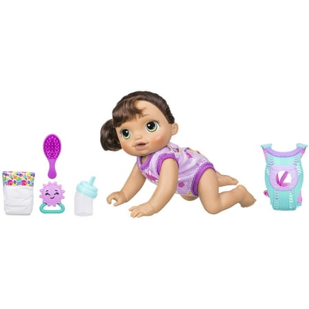 Baby Alive Baby Go Bye Bye: Brunette Hair Doll, Ages 3 and (Best Place To Sell Barbie Dolls)