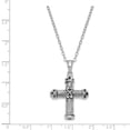thumbnail image 2 of Sterling Silver Antiqued Cross Ash Holder 18inch Necklace - 7.8 Grams, 2 of 2