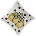 thumbnail image 2 of Summer Pillow Covers 18x18 Set of 2, Yellow Lemons Polka Dots Decorative Throw Pillow Cases Watercolor Summer Seasonal Linen Decorations for Home Bed Car Spring Decor, 2 of 6