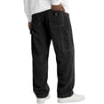 thumbnail image 3 of ThriftyPlait Men's Corduroy Cargo Pants Casual Wide Leg Trousers Plus Size Vintage Loose Fit Street Fashion Daily Wear Straight Bottoms, 3 of 7