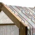 thumbnail image 5 of Abstract Pet House, Colorful Graphic Pattern of Various Stripes Vintage Creative Composition Grungy, Outdoor & Indoor Portable Dog Kennel with Pillow and Cover, 5 Sizes, Multicolor, by Ambesonne, 5 of 5