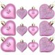 thumbnail image 2 of Xihbxyly Adornos En Forma de Corazón, Decoración Romántica para San Valentín, Superficie Brillante y Mate, Celebración de Aniversario de Boda, Varios Tamaños, Juego de 12 Piezas, 2 of 6
