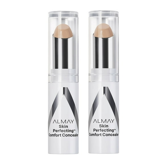 PACK OF - 02 -Almay Skin Perfecting Comfort Concealer, Hypoallergenic, Cruelty Free, Fragrance Free, Dermatologist Tested- Light Medium Color code-140
