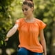 thumbnail image 2 of Blusa naranja con adorno de cadena dorada, 2 of 3