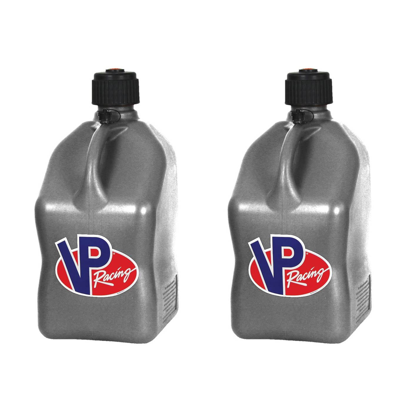 VP Racing 5 Gallon Motorsport Racing Fuel Utility Jug Gas Can, Silver