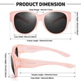 thumbnail image 3 of Gafas de sol polarizadas URUMQI tipo sobrepuesto UV400 para mujer, 3 of 6