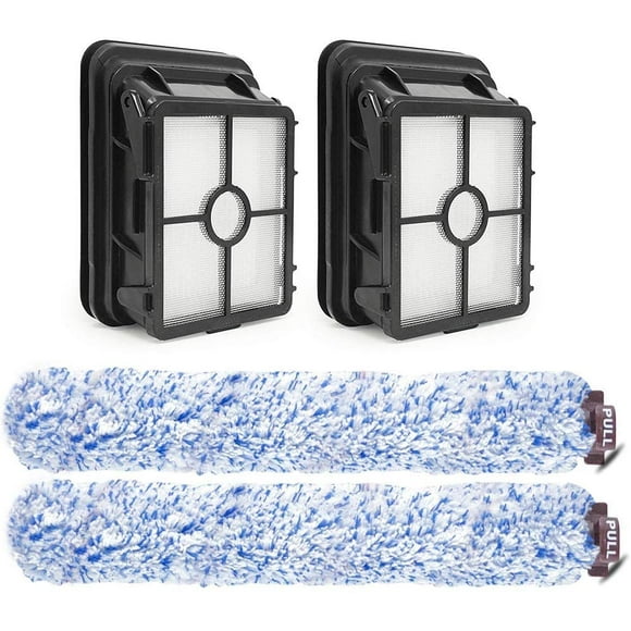 4 Pieces Of Accessories For Bissell Crosswave 3-In-1, Hard Floor Brush Roll And Filter For Crosswave, Spare Parts / Replacement Sets For Bissell