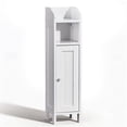 thumbnail image 2 of Ktaxon Slim Bathroom Cabinet Storage, Toilet Cabinet with 2 Drawers, beside Toilet Cabinet Saving Space, White, 2 of 15
