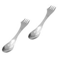 thumbnail image 3 of Miangastore Creative Spoon Flatware Shape Durable Stainless Steel Silver 2Pcs 6.3X1.2X0.8In, 3 of 8