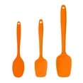 thumbnail image 7 of Unique Bargains 3pcs Kitchen Silicone Spatula Set Heat Resistant Rubber Turner Scraper Cooking Baking Utensils Orange, 7 of 7