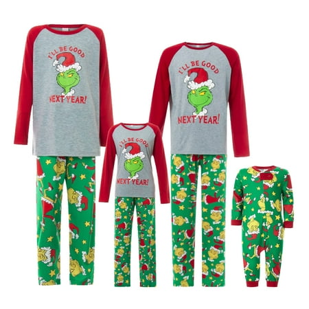 

FUNIER Matching Family Christmas Pajama Set