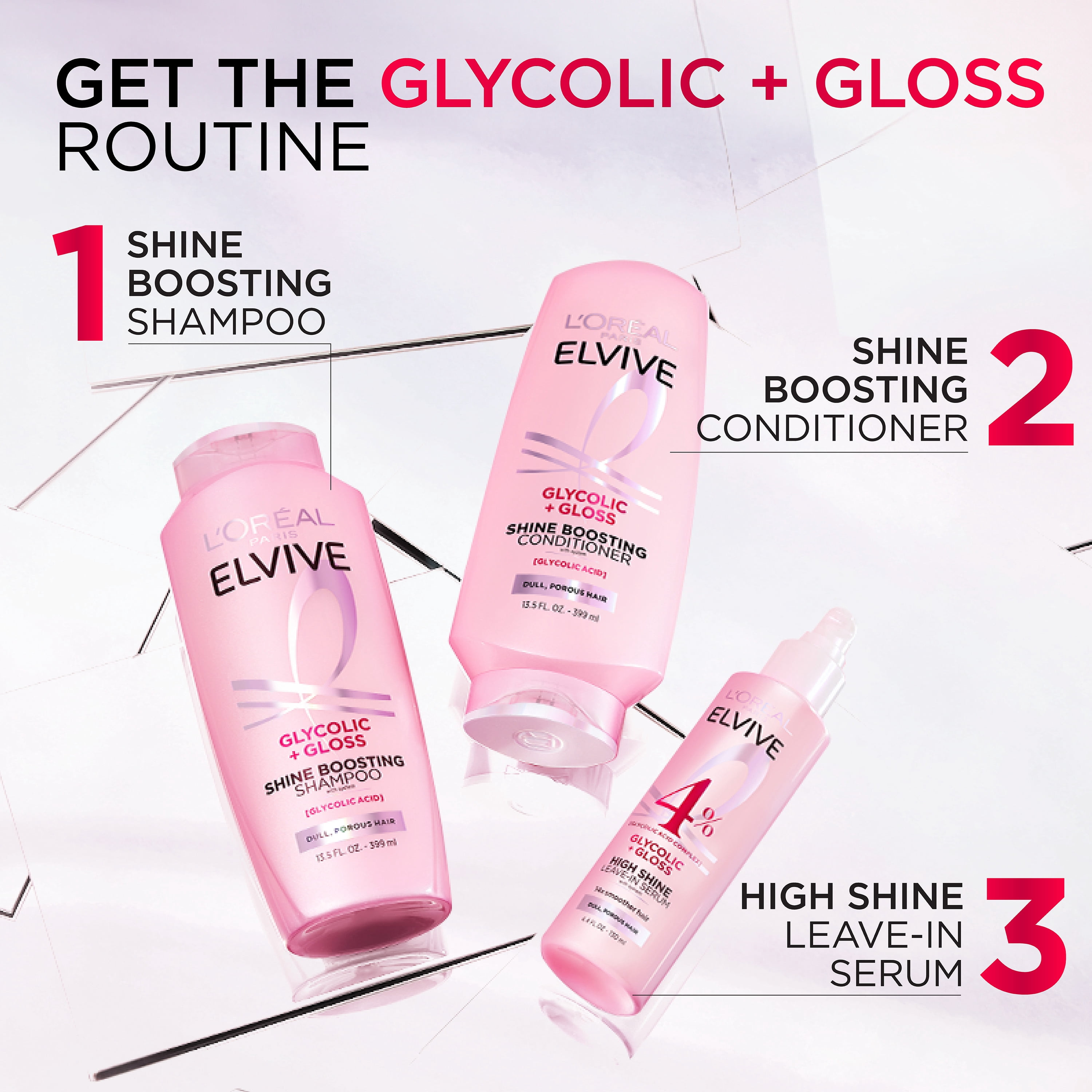 L'Oreal Paris Elvive Glycolic Gloss Shine Boosting Conditioner, 28 fl oz