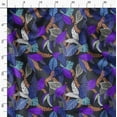 thumbnail image 3 of Soimoi Polyester Fleece Blue Fabric By the Yard - 56 Inch Wide - Leaves Pattern Fabric - Botanical and Elegant Designs for Various Uses Printed Fabric, 3 of 6