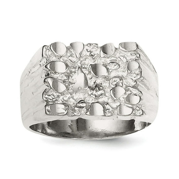 Sterling Silver Nugget Ring QR126