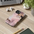 thumbnail image 2 of iPhone Tough Case - Pink Gold Marble Abstract Waves Swirls Art Elegant Gift, 2 of 5